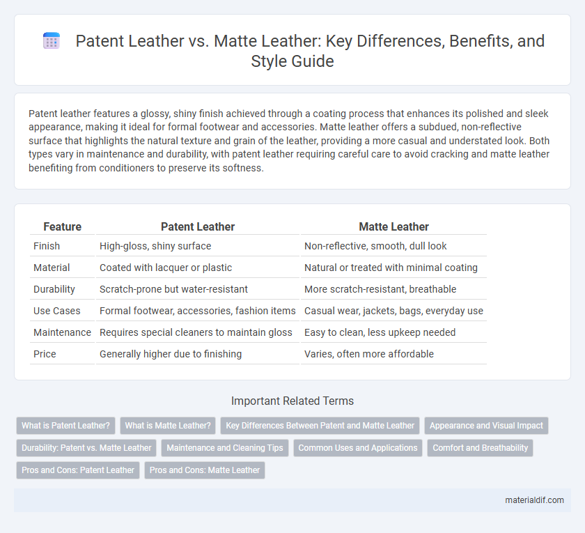 Patent Leather vs. Matte Leather: Key Differences, Benefits, and Style Guide