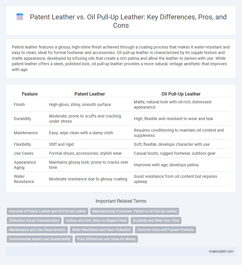 Patent Leather vs. Oil Pull-Up Leather: Key Differences, Pros, and Cons