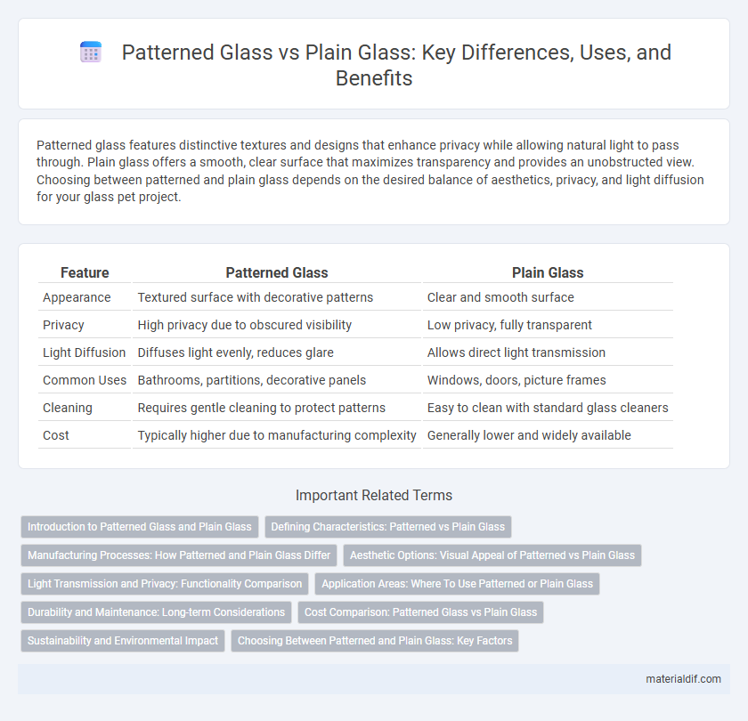 Patterned Glass vs Plain Glass: Key Differences, Uses, and Benefits
