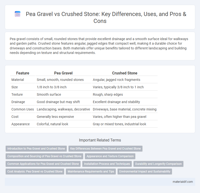 Pea Gravel vs Crushed Stone: Key Differences, Uses, and Pros & Cons