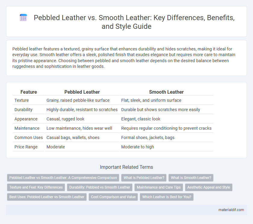 Pebbled Leather vs. Smooth Leather: Key Differences, Benefits, and Style Guide