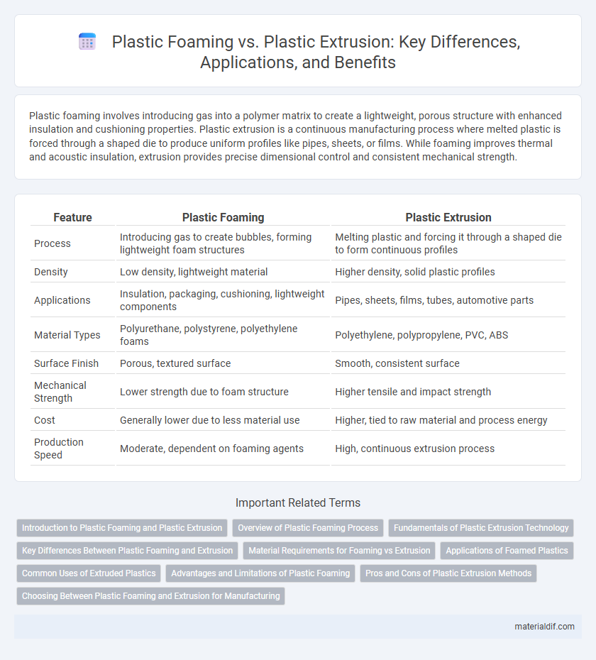 Plastic Foaming vs. Plastic Extrusion: Key Differences, Applications, and Benefits