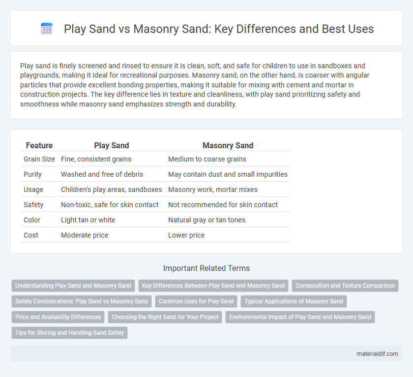 Play Sand vs Masonry Sand: Key Differences and Best Uses