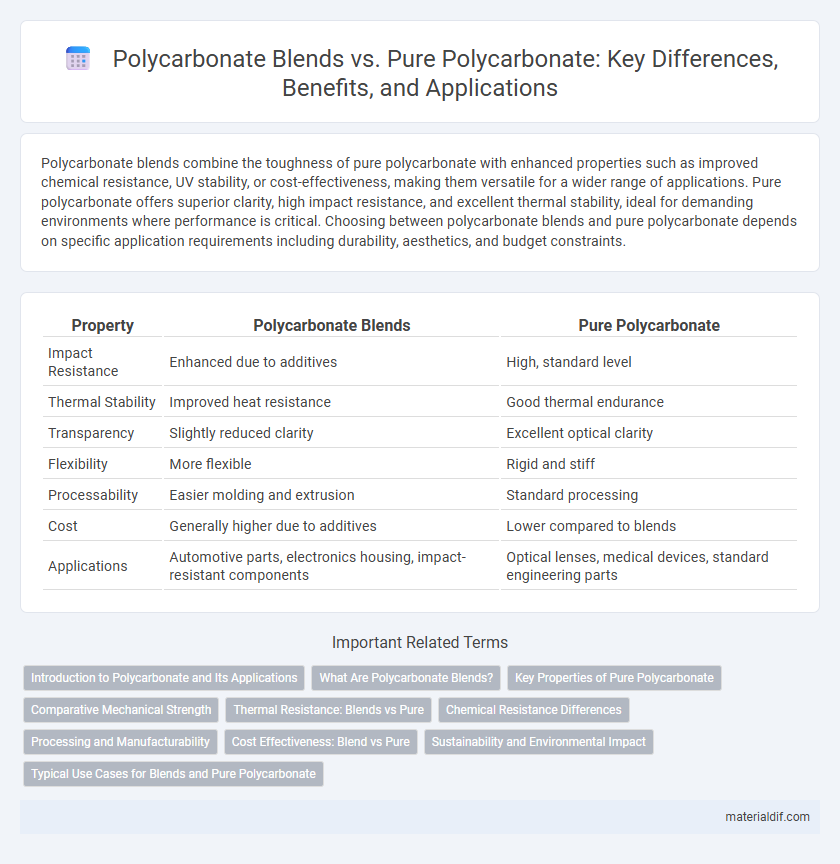 Polycarbonate Blends vs. Pure Polycarbonate: Key Differences, Benefits, and Applications