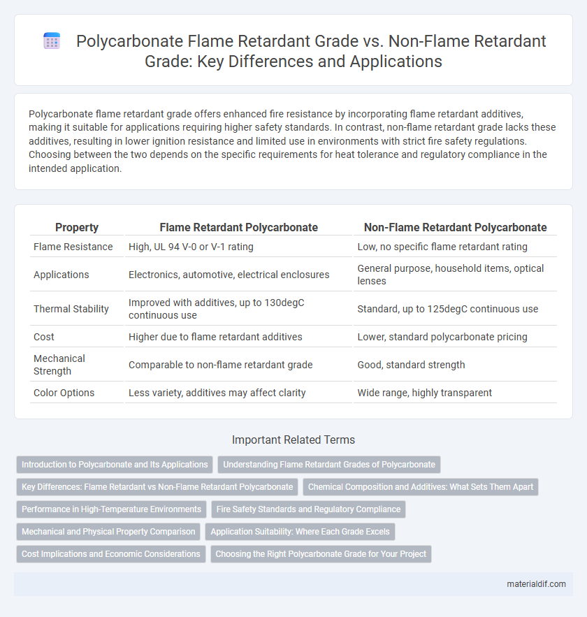 Polycarbonate Flame Retardant Grade vs. Non-Flame Retardant Grade: Key Differences and Applications