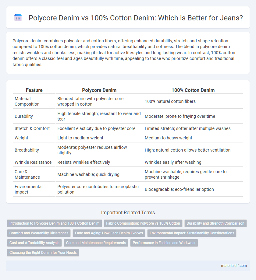 Polycore Denim vs 100% Cotton Denim: Which is Better for Jeans?