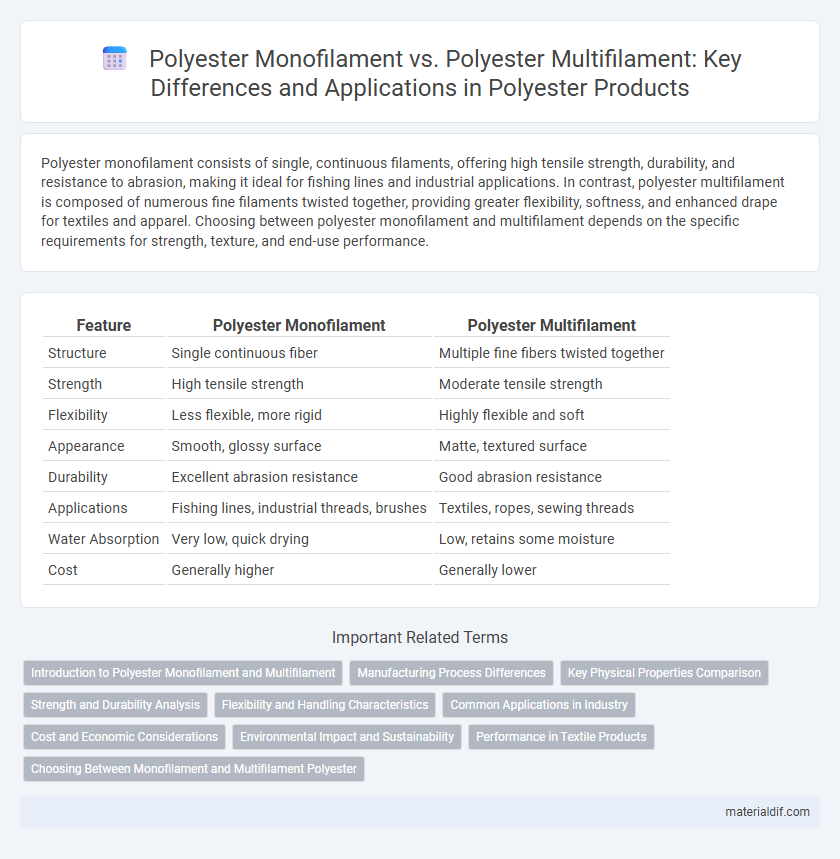 Polyester Monofilament vs. Polyester Multifilament: Key Differences and Applications in Polyester Products