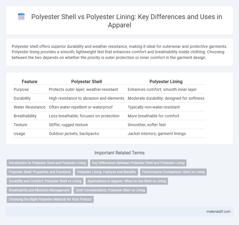 Polyester Shell vs Polyester Lining: Key Differences and Uses in Apparel