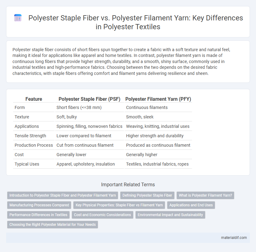 Polyester Staple Fiber vs. Polyester Filament Yarn: Key Differences in Polyester Textiles