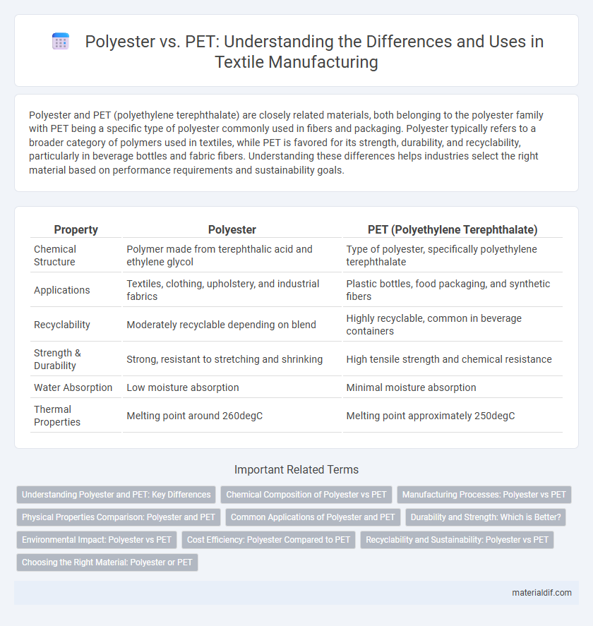 Polyester vs. PET: Understanding the Differences and Uses in Textile Manufacturing