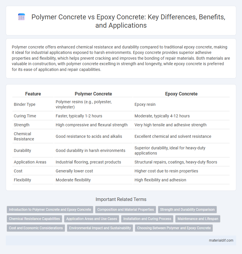 Polymer Concrete vs Epoxy Concrete: Key Differences, Benefits, and Applications