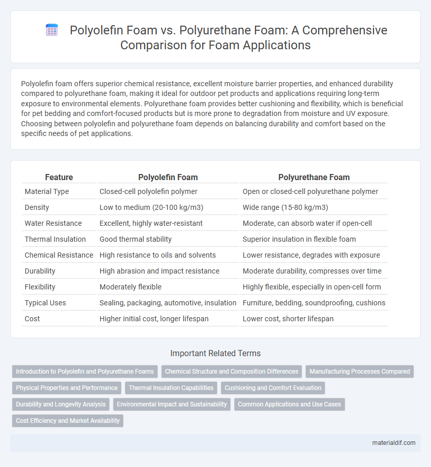 Polyolefin Foam vs. Polyurethane Foam: A Comprehensive Comparison for Foam Applications