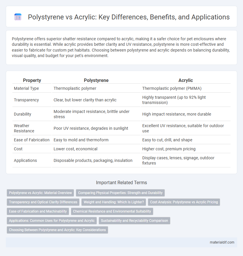 Polystyrene vs Acrylic: Key Differences, Benefits, and Applications