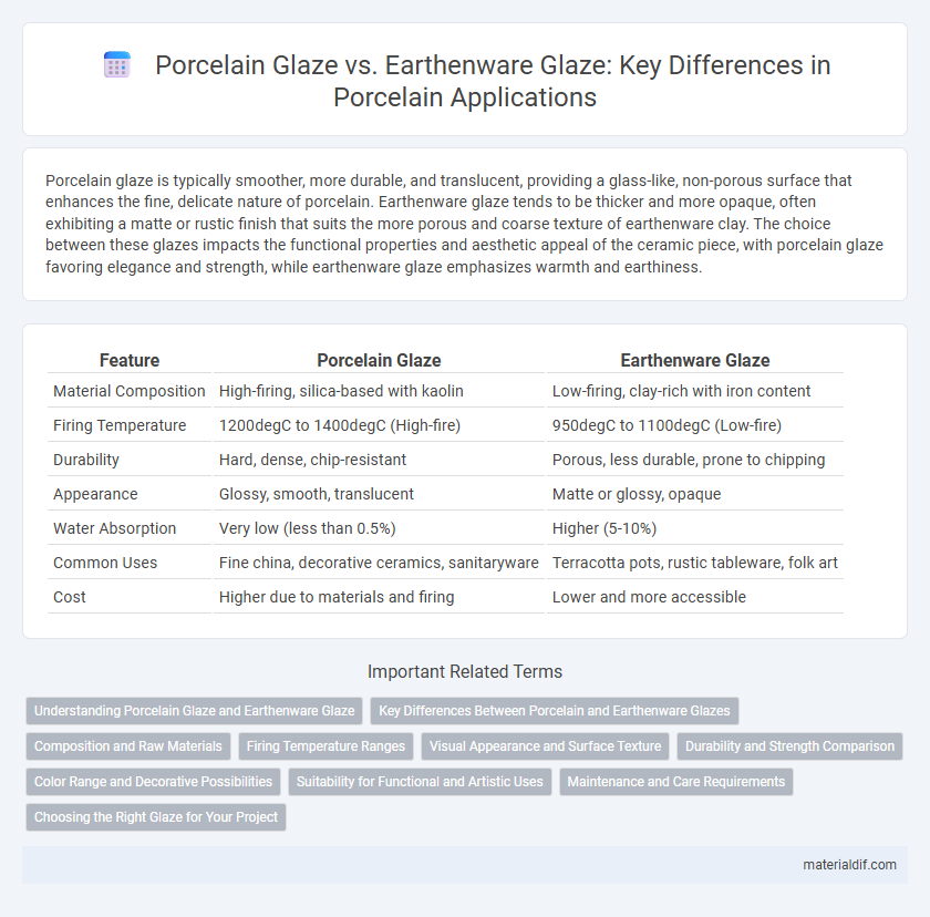 Porcelain Glaze vs. Earthenware Glaze: Key Differences in Porcelain Applications