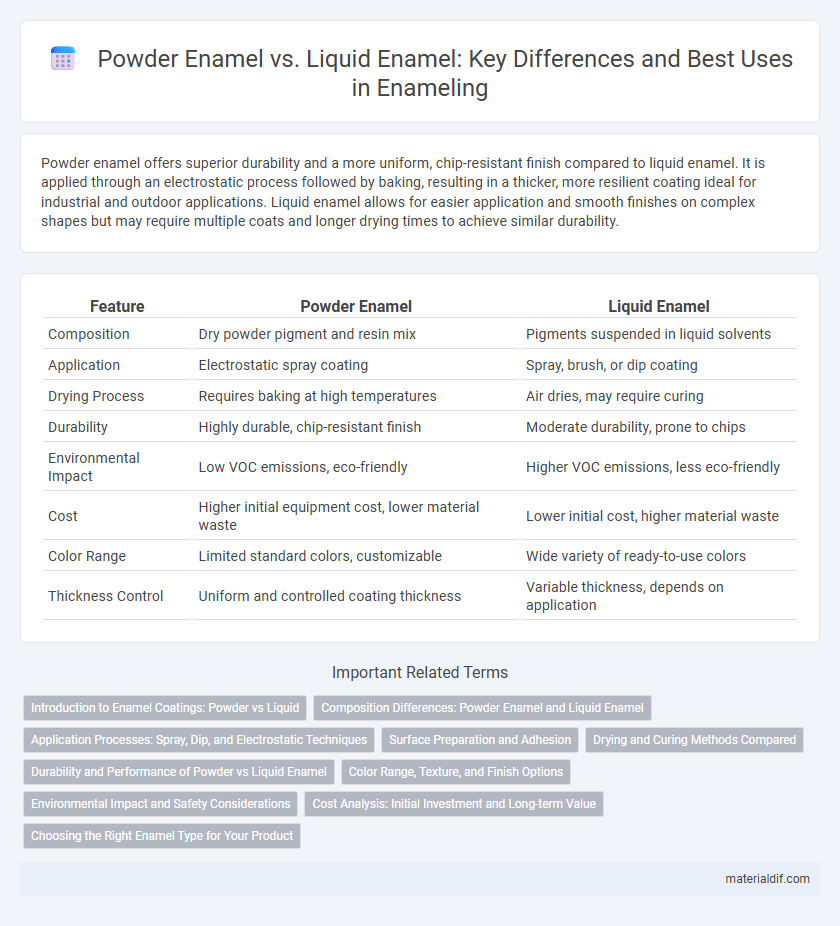 Powder Enamel vs. Liquid Enamel: Key Differences and Best Uses in Enameling