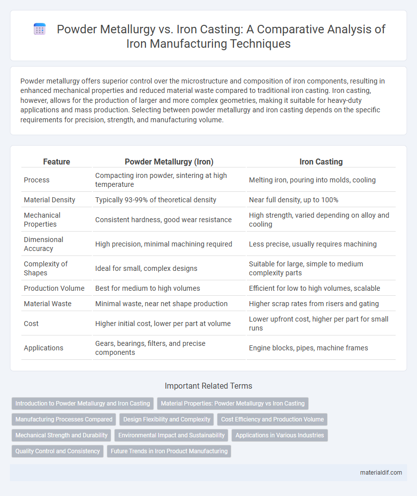 Powder Metallurgy vs. Iron Casting: A Comparative Analysis of Iron Manufacturing Techniques