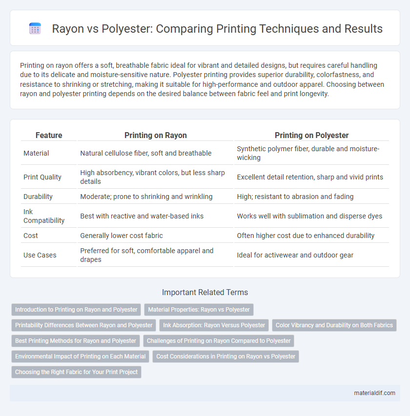 Rayon vs Polyester: Comparing Printing Techniques and Results