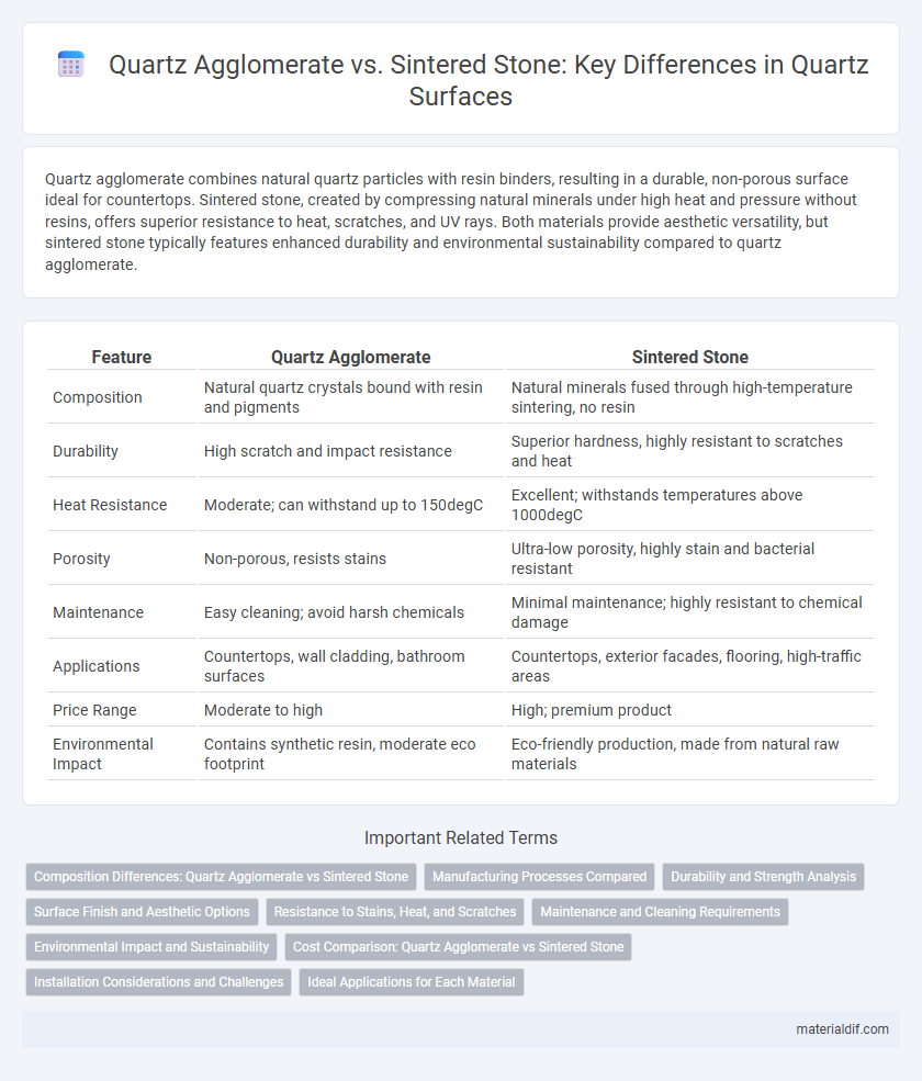 Quartz Agglomerate vs. Sintered Stone: Key Differences in Quartz Surfaces