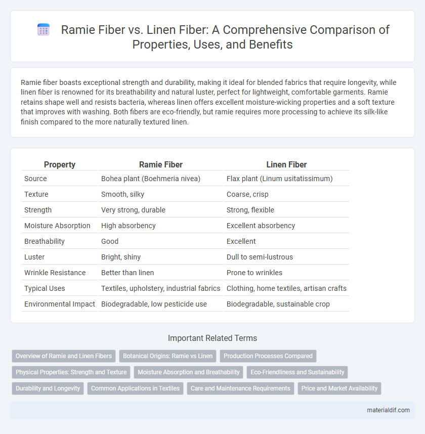 Ramie Fiber vs. Linen Fiber: A Comprehensive Comparison of Properties, Uses, and Benefits