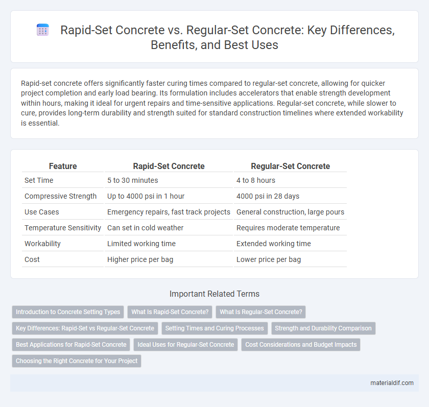 Rapid-Set Concrete vs. Regular-Set Concrete: Key Differences, Benefits, and Best Uses