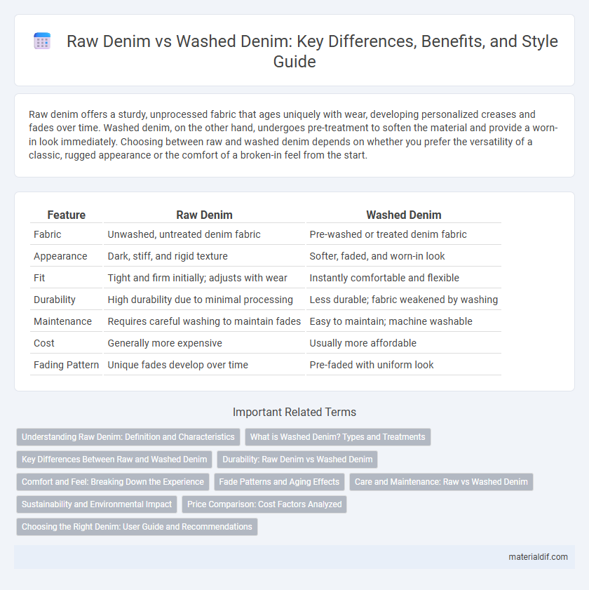 Raw Denim vs Washed Denim: Key Differences, Benefits, and Style Guide