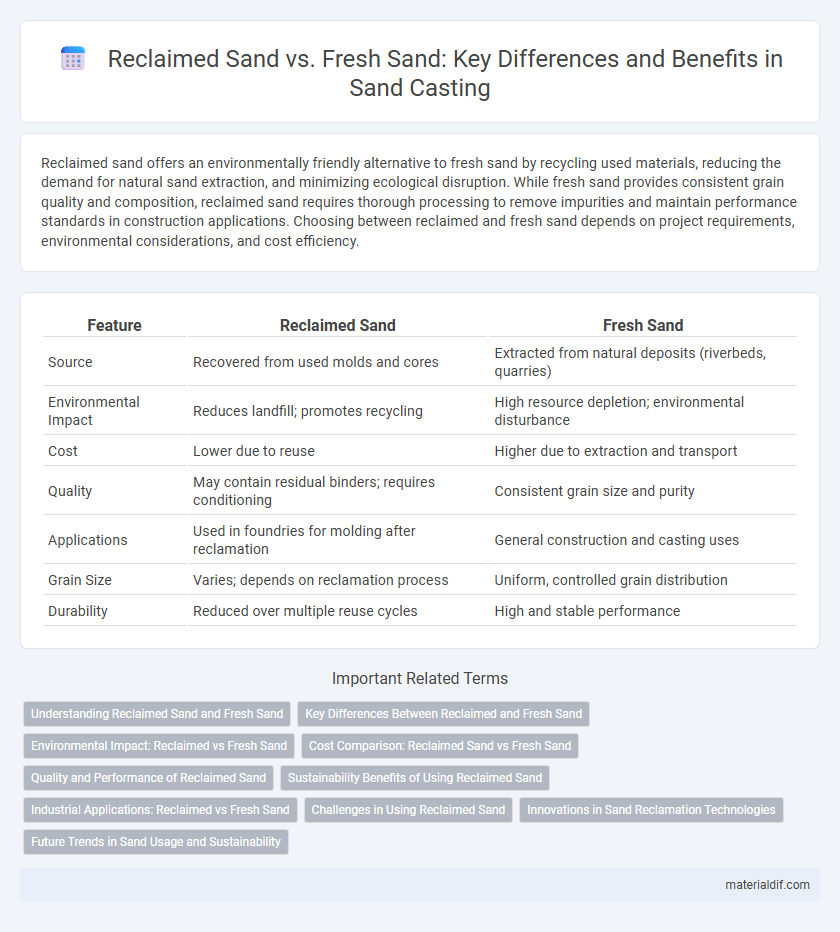 Reclaimed Sand vs. Fresh Sand: Key Differences and Benefits in Sand Casting