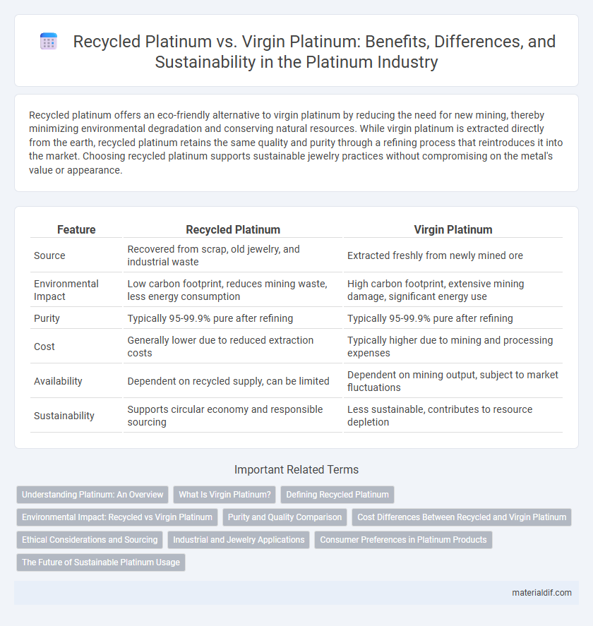 Recycled Platinum vs. Virgin Platinum: Benefits, Differences, and Sustainability in the Platinum Industry
