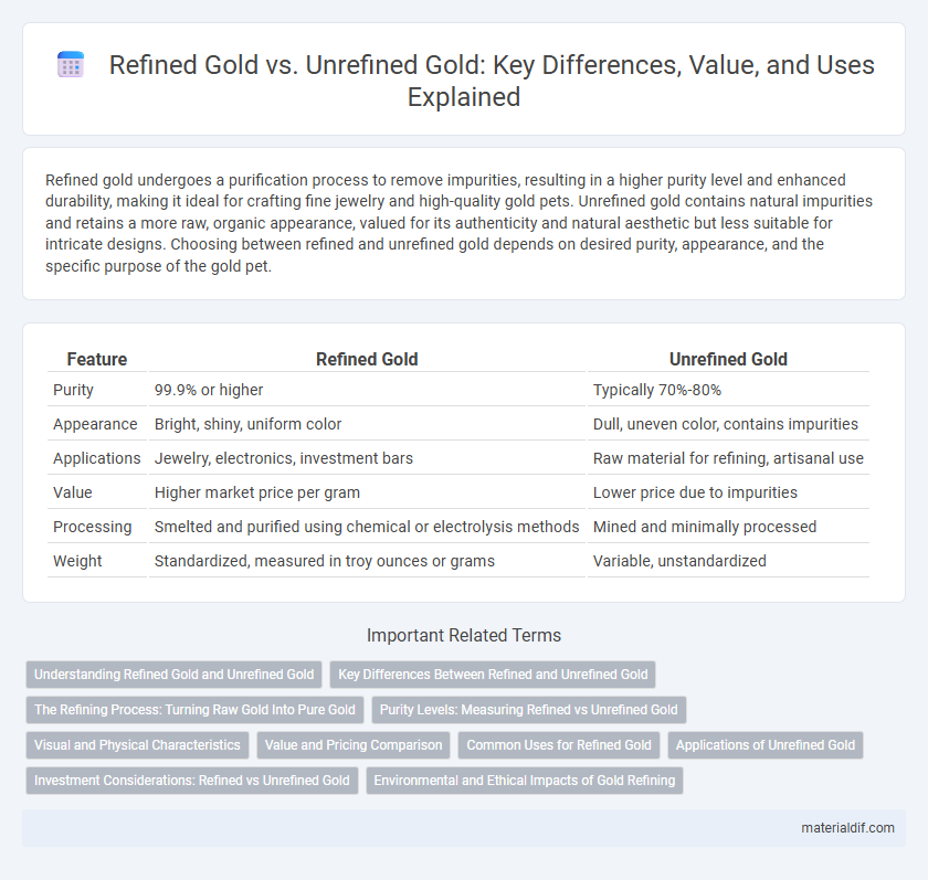 Refined Gold vs. Unrefined Gold: Key Differences, Value, and Uses Explained