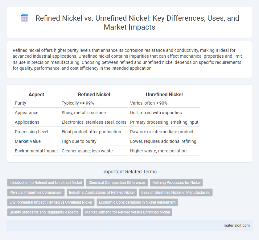 Refined Nickel vs. Unrefined Nickel: Key Differences, Uses, and Market Impacts