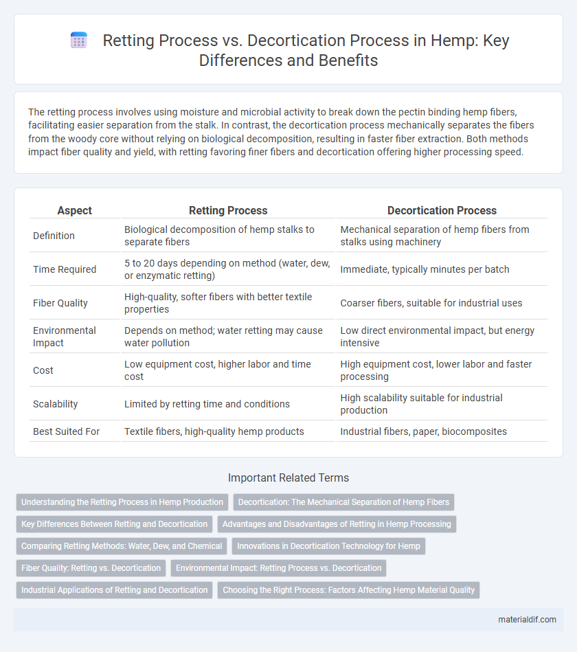 Retting Process vs. Decortication Process in Hemp: Key Differences and Benefits