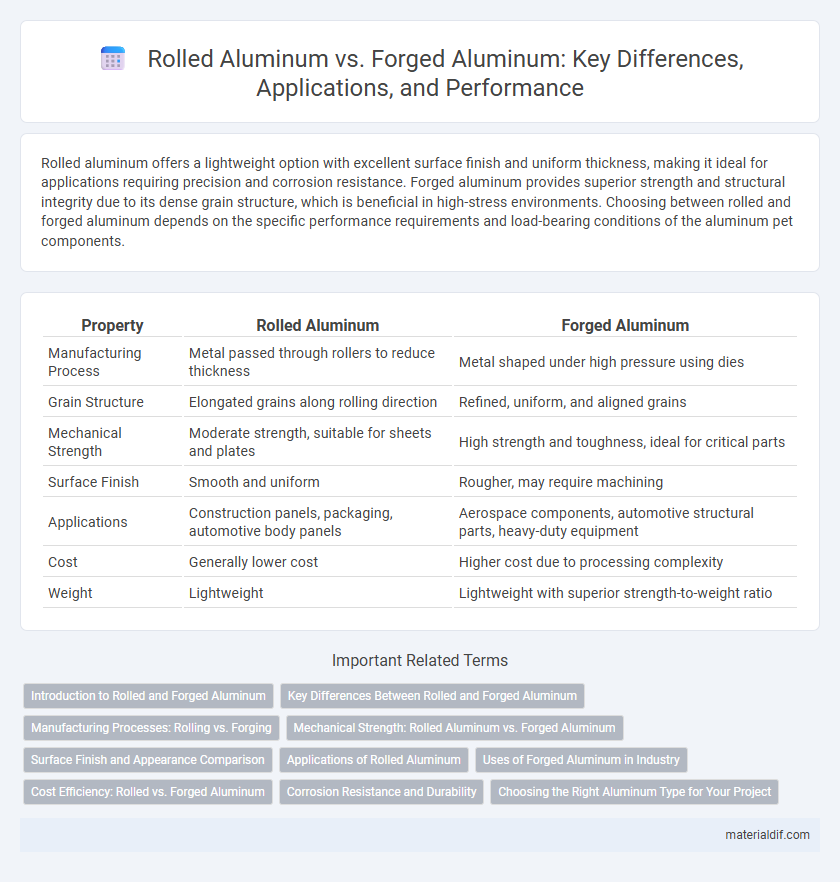 Rolled Aluminum vs. Forged Aluminum: Key Differences, Applications, and Performance