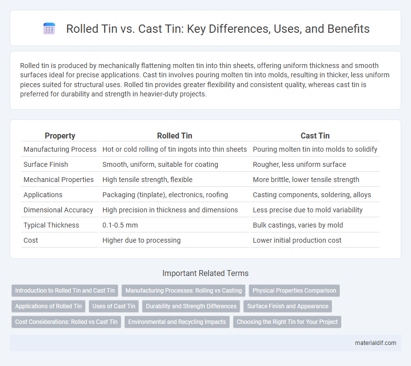 Rolled Tin vs. Cast Tin: Key Differences, Uses, and Benefits