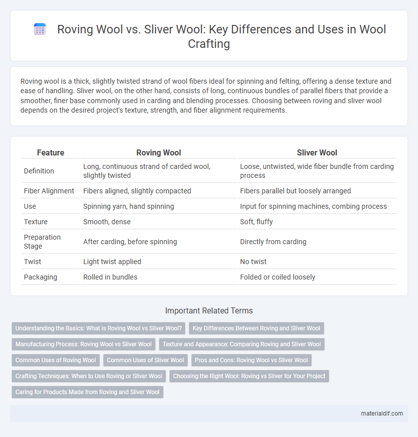 Roving Wool vs. Sliver Wool: Key Differences and Uses in Wool Crafting