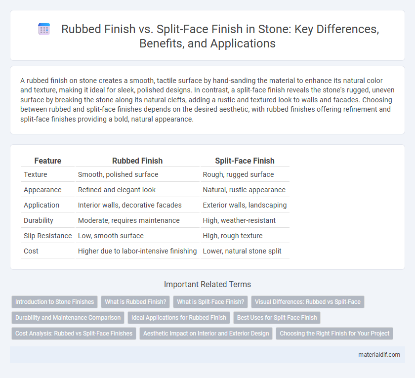 Rubbed Finish vs. Split-Face Finish in Stone: Key Differences, Benefits, and Applications