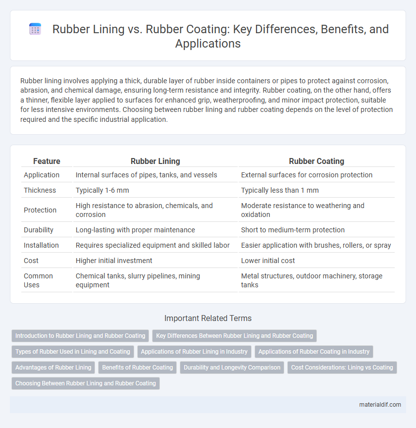 Rubber Lining vs. Rubber Coating: Key Differences, Benefits, and Applications