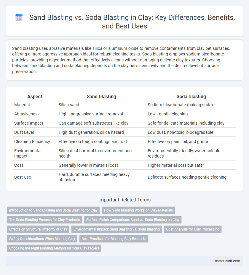 Sand Blasting vs. Soda Blasting in Clay: Key Differences, Benefits, and Best Uses