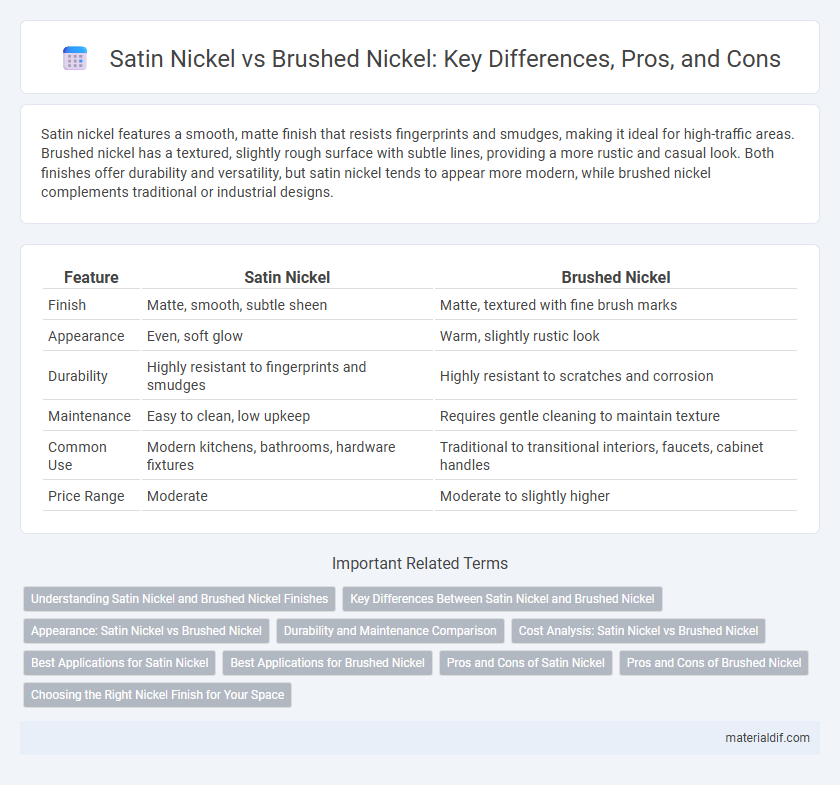Satin Nickel vs Brushed Nickel: Key Differences, Pros, and Cons