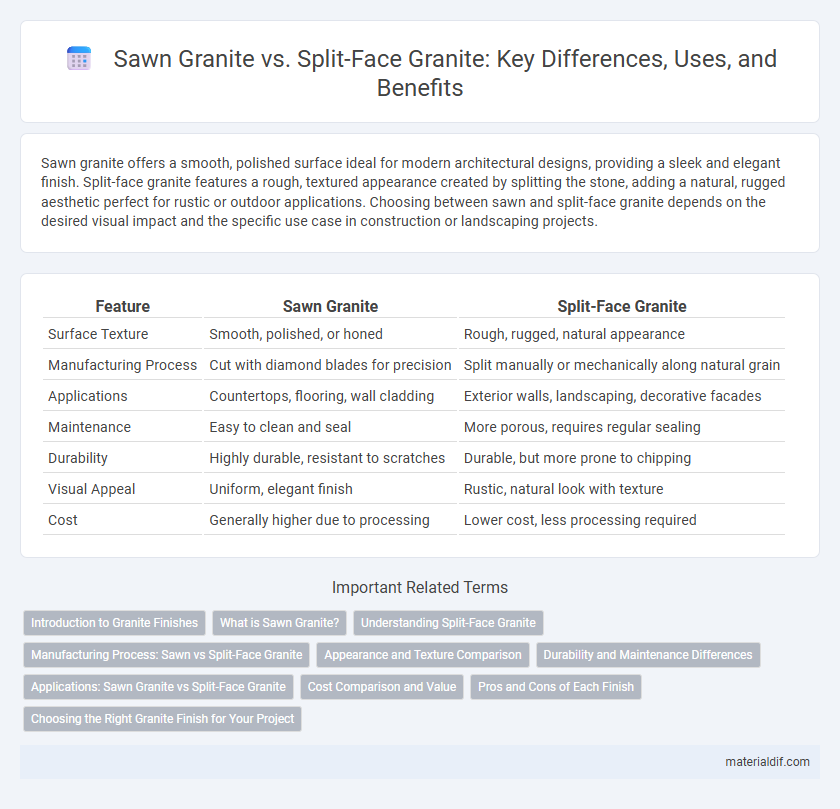 Sawn Granite vs. Split-Face Granite: Key Differences, Uses, and Benefits