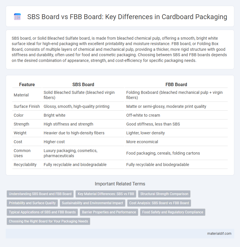SBS Board vs FBB Board: Key Differences in Cardboard Packaging