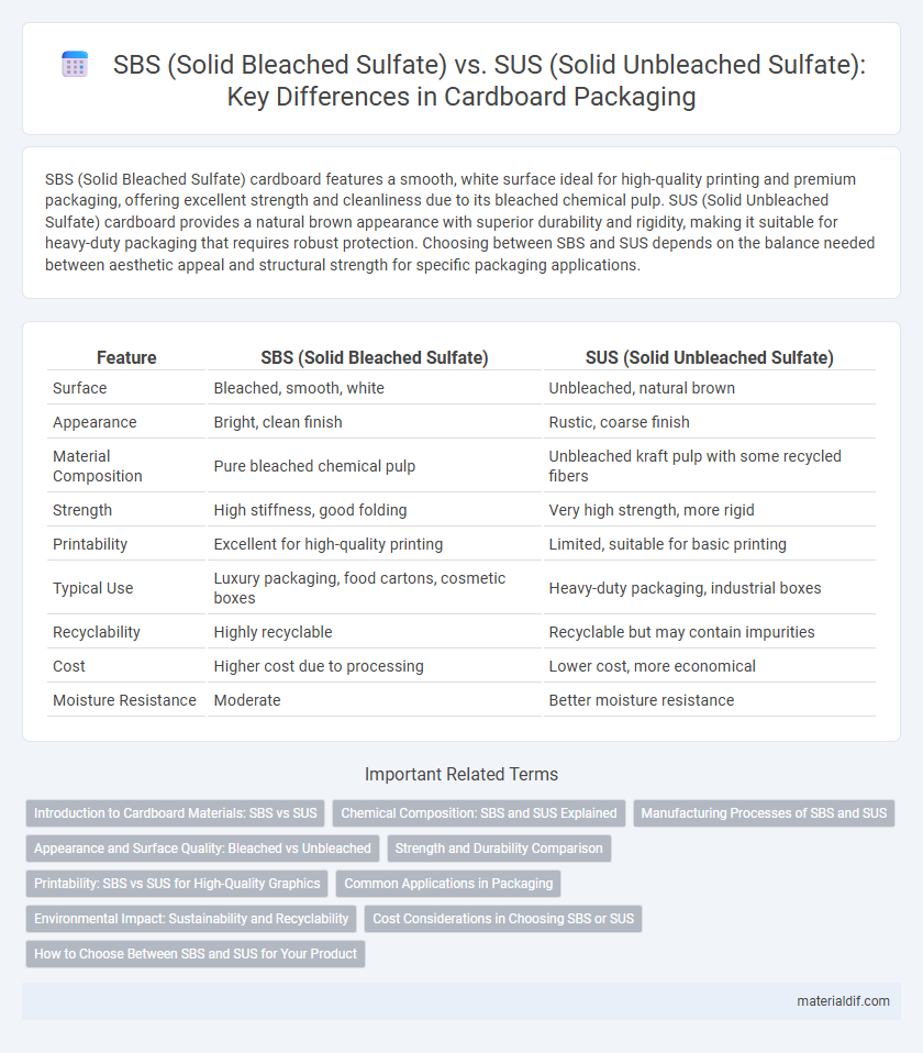 SBS (Solid Bleached Sulfate) vs. SUS (Solid Unbleached Sulfate): Key Differences in Cardboard Packaging