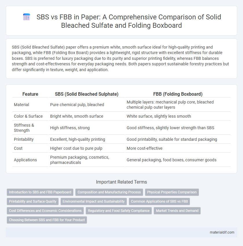 SBS vs FBB in Paper: A Comprehensive Comparison of Solid Bleached Sulfate and Folding Boxboard