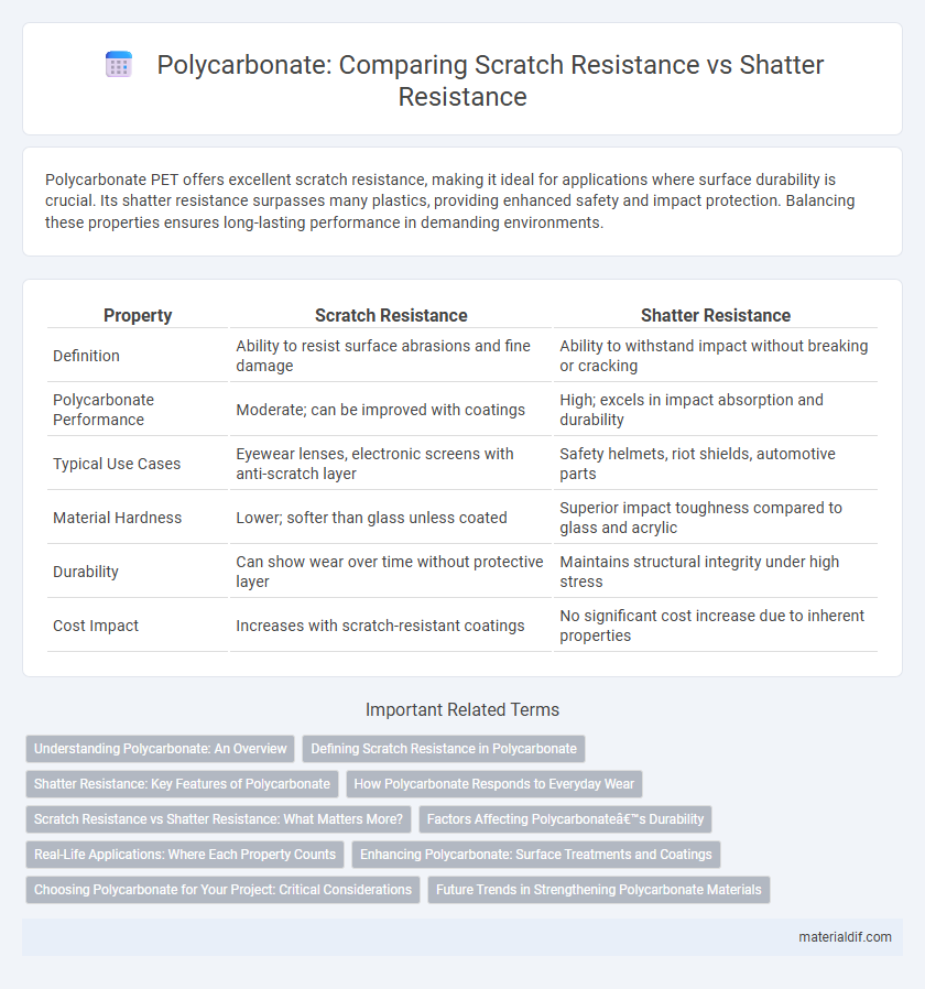 Polycarbonate: Comparing Scratch Resistance vs Shatter Resistance