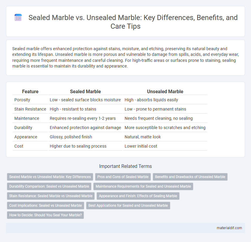 Sealed Marble vs. Unsealed Marble: Key Differences, Benefits, and Care Tips