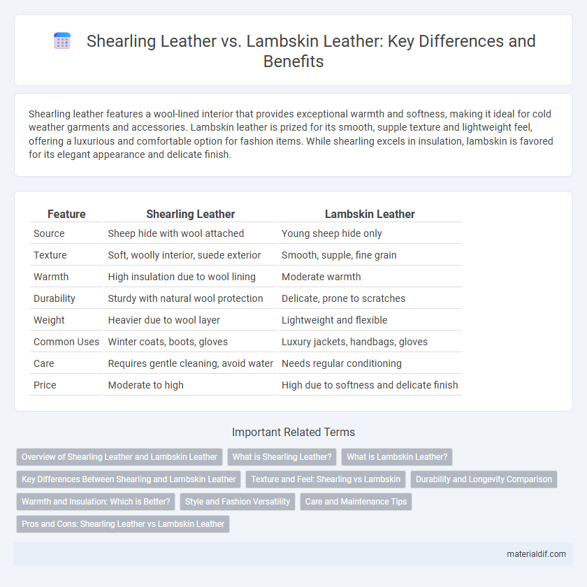 Shearling Leather vs. Lambskin Leather: Key Differences and Benefits