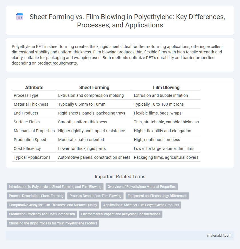 Sheet Forming vs. Film Blowing in Polyethylene: Key Differences, Processes, and Applications