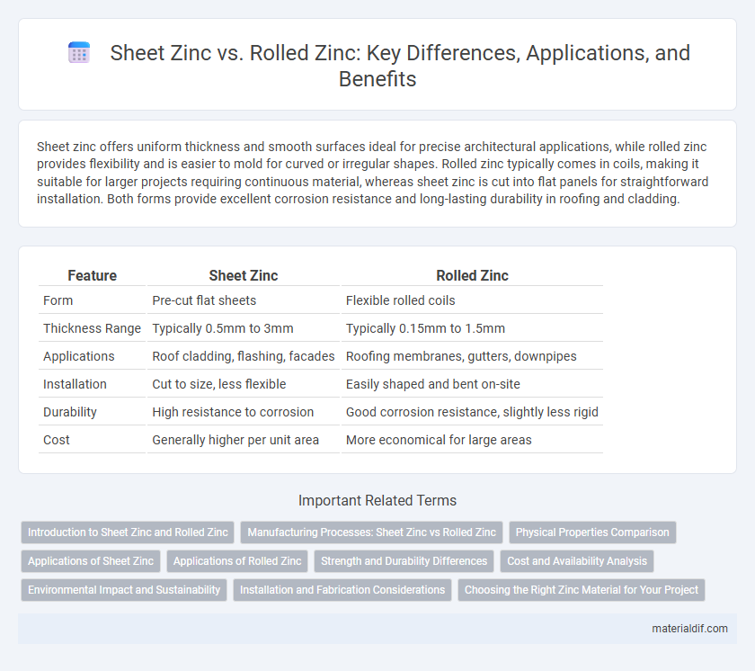 Sheet Zinc vs. Rolled Zinc: Key Differences, Applications, and Benefits