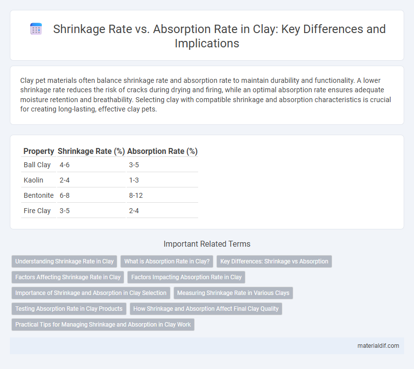Shrinkage Rate vs. Absorption Rate in Clay: Key Differences and Implications
