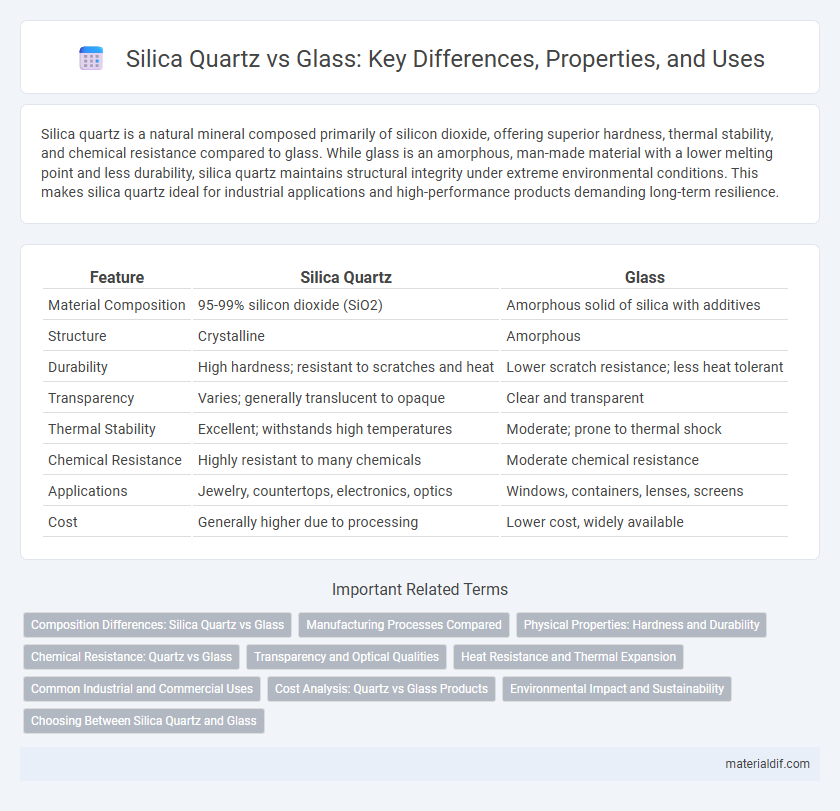 Silica Quartz vs Glass: Key Differences, Properties, and Uses