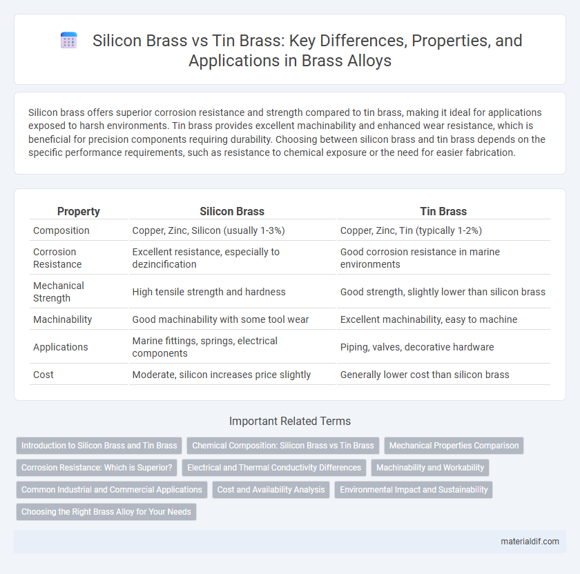 Silicon Brass vs Tin Brass: Key Differences, Properties, and Applications in Brass Alloys