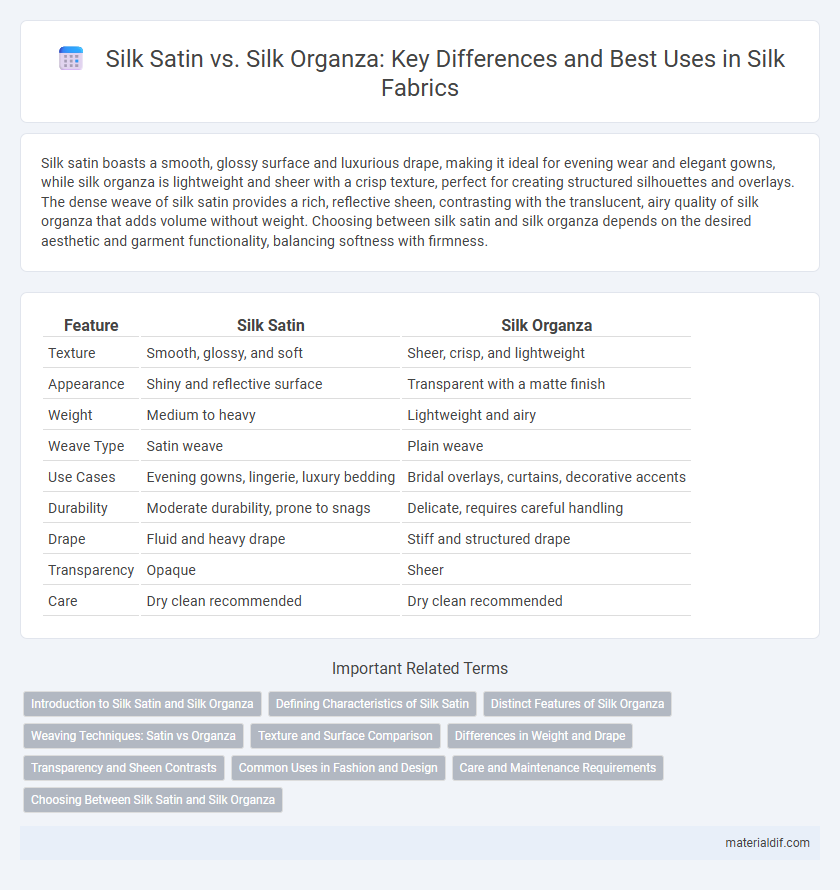 Silk Satin vs. Silk Organza: Key Differences and Best Uses in Silk Fabrics